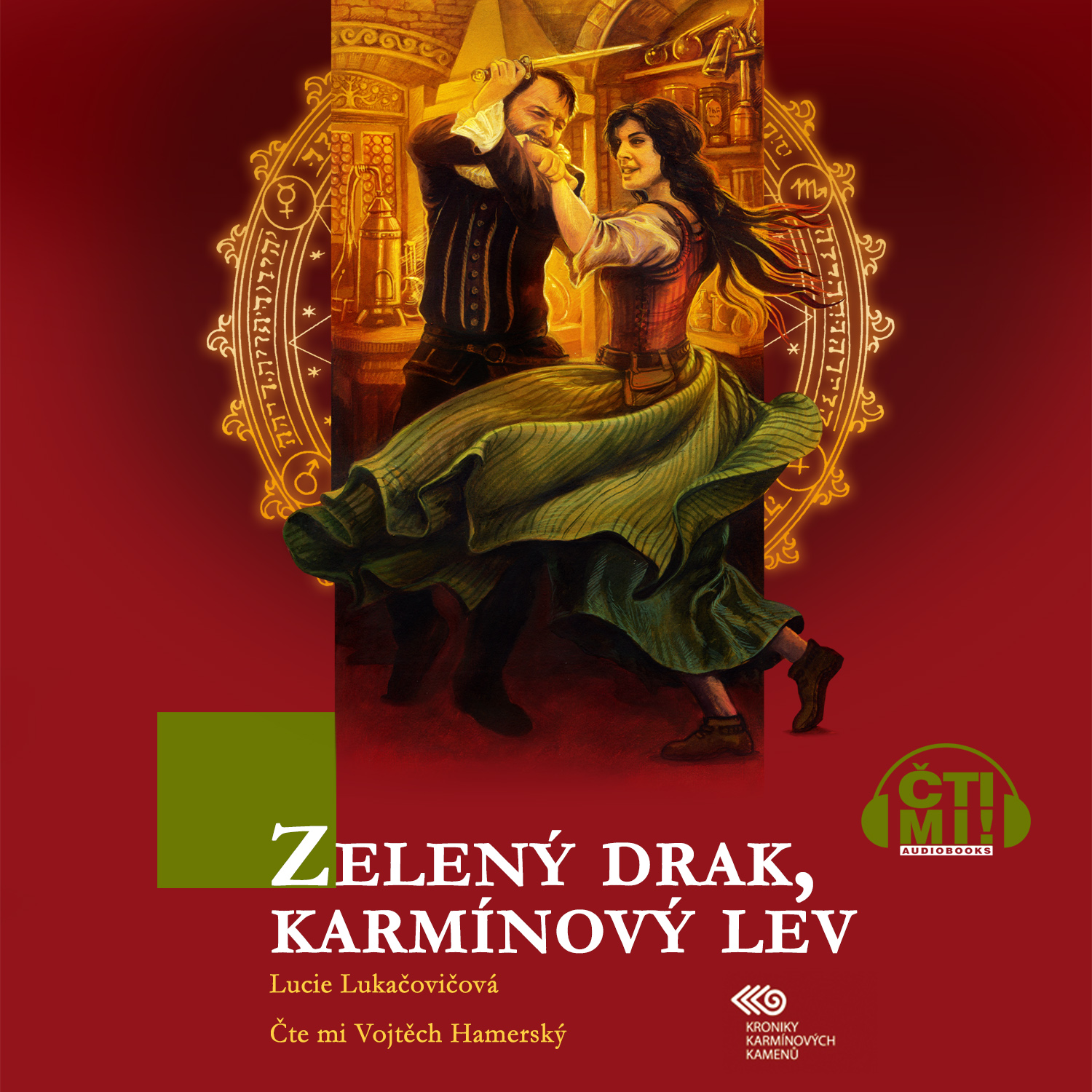 Audiokniha Zelený drak, karmínový lev – Lucie Lukačovičová